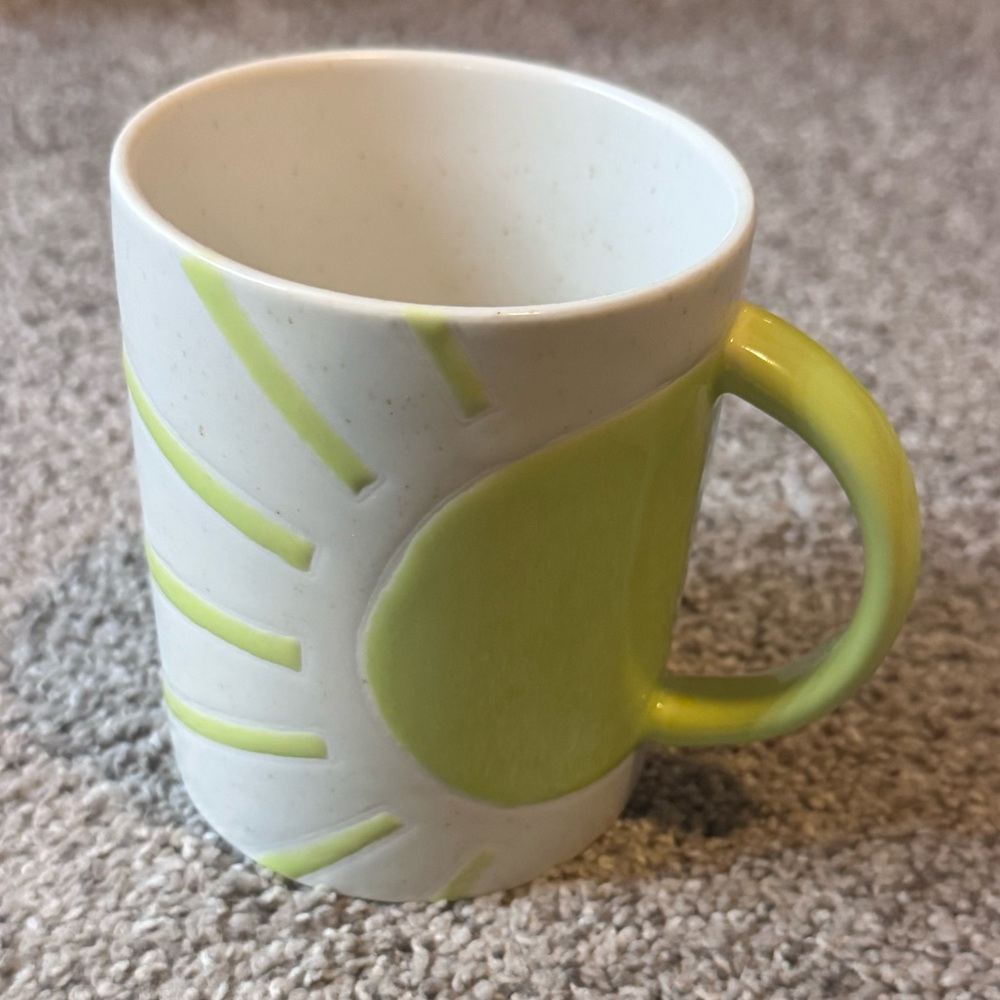 Anthropologie sunshine coffee mug